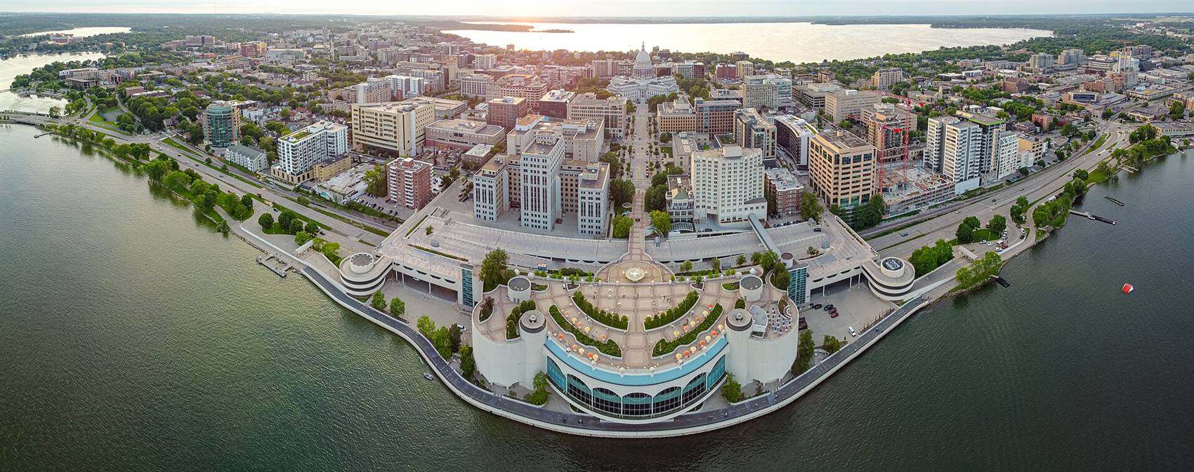 The Madison, Wisconsin skyline